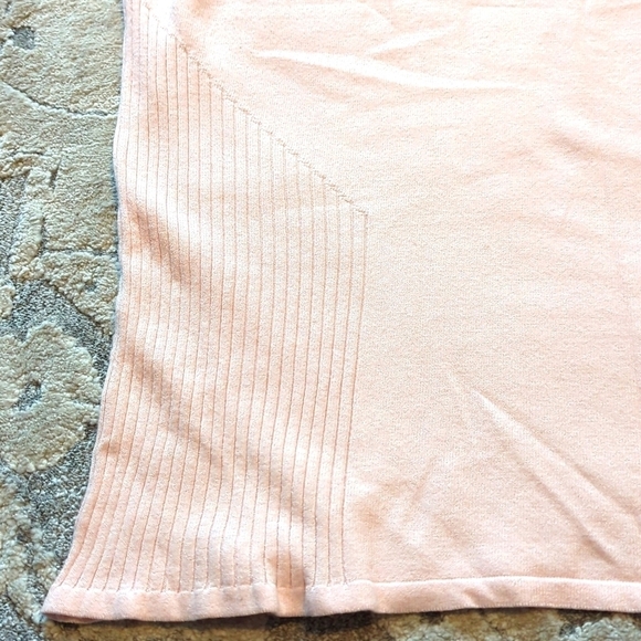 Saks Fifth Avenue Sweater V-neck Sleeveless Pink Size XL - Picture 4 of 6
